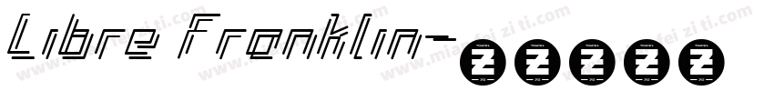 Libre Franklin字体转换